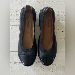 Josef Seibel Women’s Pippa 7 Black Round Toe Flats‎ Size 37 US 6-6.5
